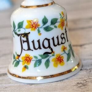 Finsbury Bone China Miniature Birthday Bell August